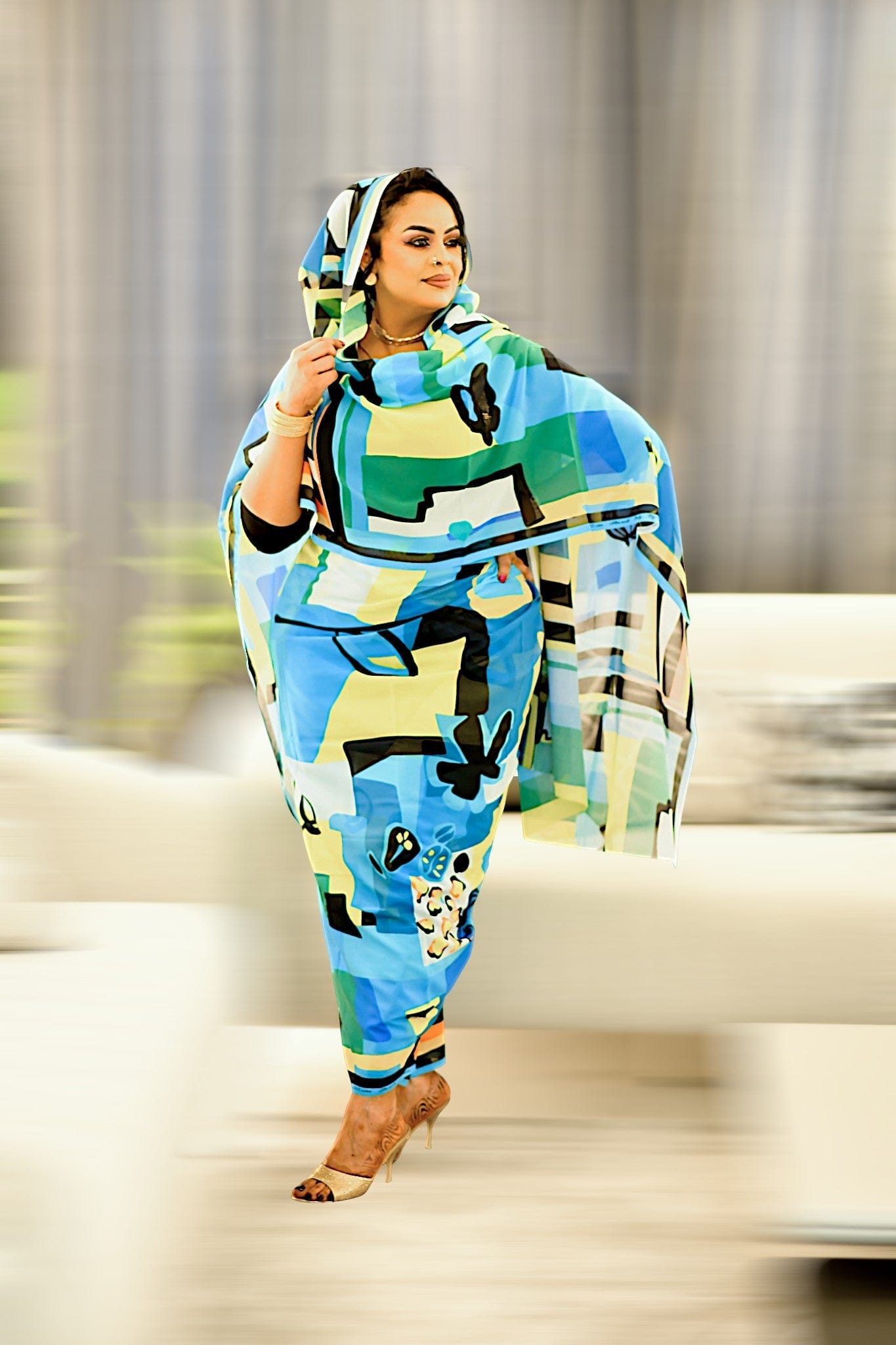 Alta Moda - Blue Yellow Abstract Blocks
