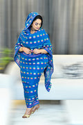 Alta Moda - Blue Embroidered