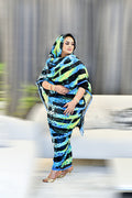 Alta Moda - Blue Green Black Stripes