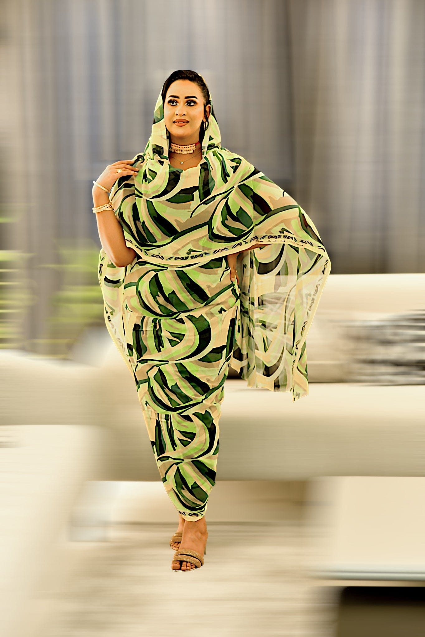 Alta Moda - Green Abstract