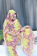 Alta Moda - Yellow with Pink Flowers