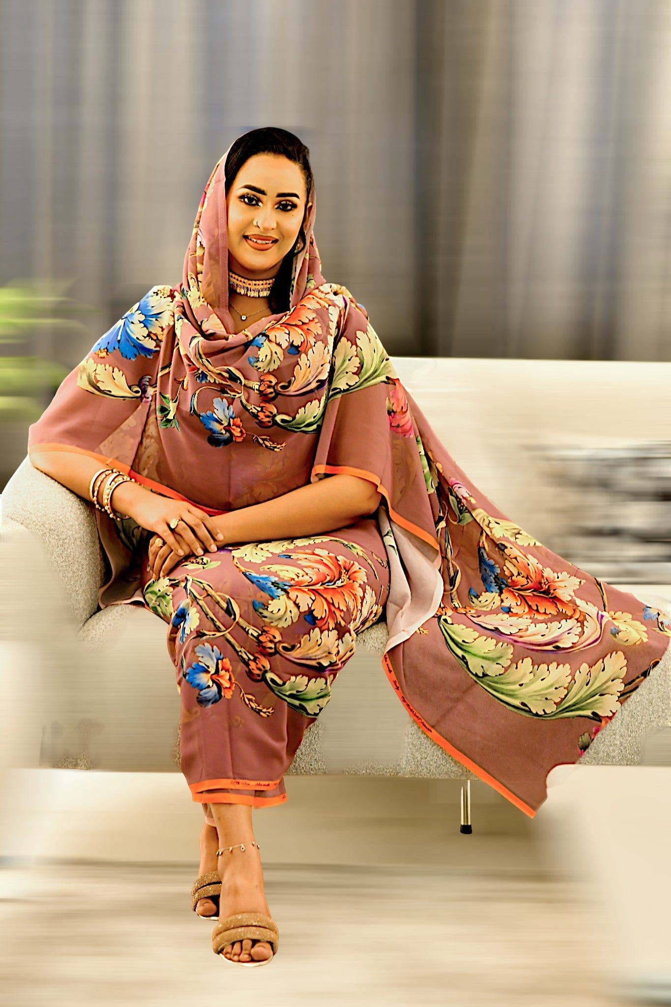 Alta Moda - Brown Elegant Floral