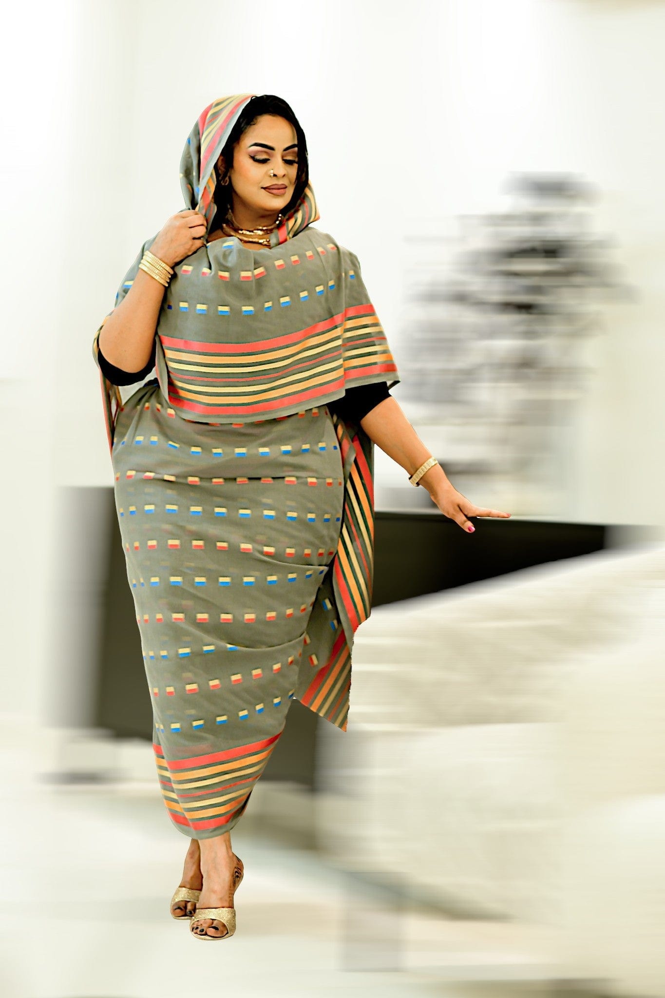 Alta Moda - Grey Striped