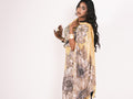 Hand Painted Glitter Toub - Yellow Sunflower Toub