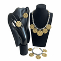 Luxury Collection Full Set - Circle Pendant with Disk Beads