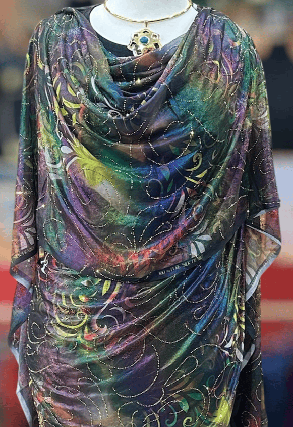 Crystal Chiffon/Silk - Summer Nights Print