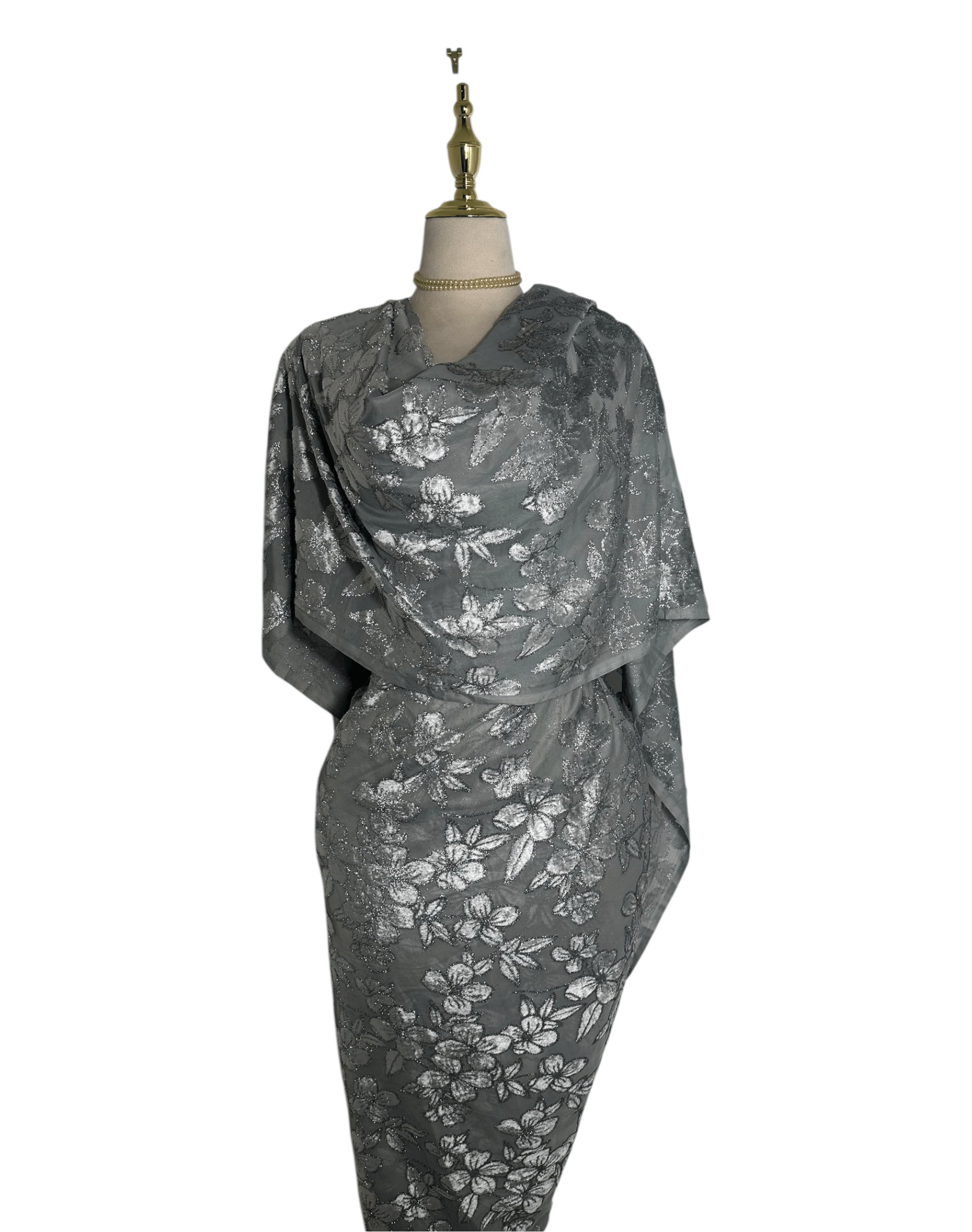 Fil-Coupe Chiffon - Silver