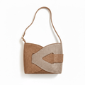 Classic Bags - Embellished Beige & Silver Shoulder Bag