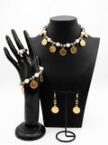Traditional Collection Full Set - Beaded White/Gold Coin Set