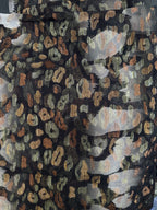 Silk Chiffon Jacquard - Two Tone Animal Print (Monochrome)