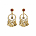 Statement Earrings - Calligraphy Drop