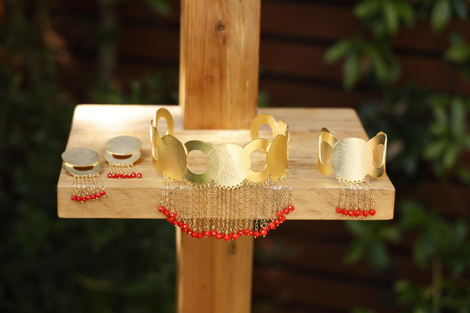 Luxury Collection Full Set - Chocker Red Drop Beads