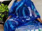 Hand Painted Glitter Toub - Blue with Glitter Swirls