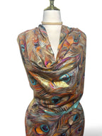 Premium Italian with Gold Foil - Peacock Feathers