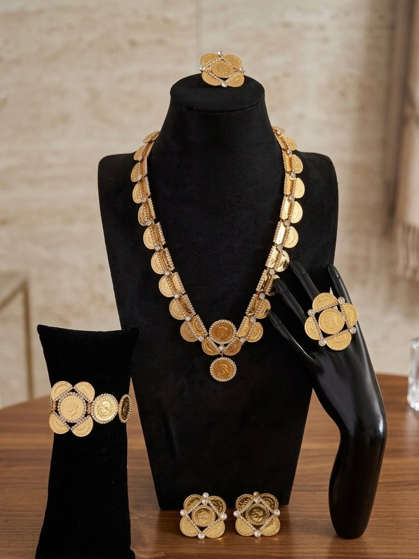 Luxury Collection Full Set - Gold Crystal Coinset