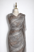 French Silk - Grey Geometric