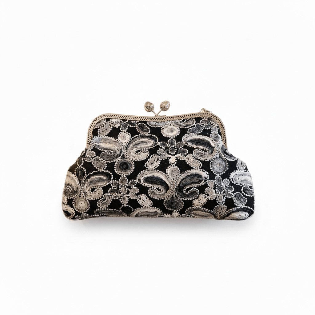 Zahra Collection - Embroidered Frame Clutch