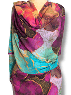 Crystal Alta Moda - Pink Teal Marbling