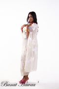Handmade Applique Toub - Irridecescent White with Sequins