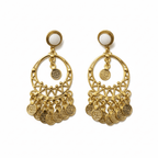 Statement Earrings - Calligraphy Drop