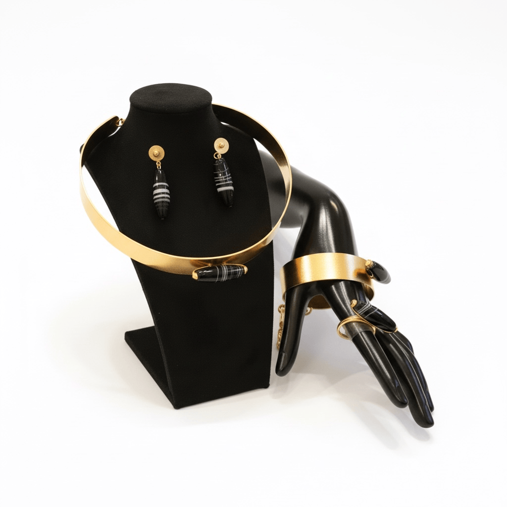 Luxury Collection Full Set - Gold & Stone Set (Black & Blue)