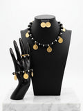 Traditional Collection Full Set - Beaded Black Coin Set