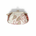 Farah Collection - Sorati Floral Rhinestone Gathered Pouch