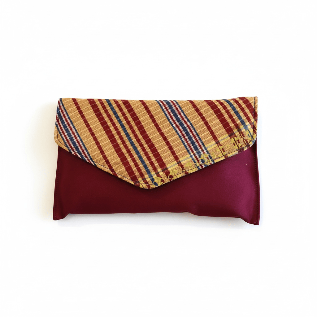 Farah Collection - Red Garmasis Envelope Clutch