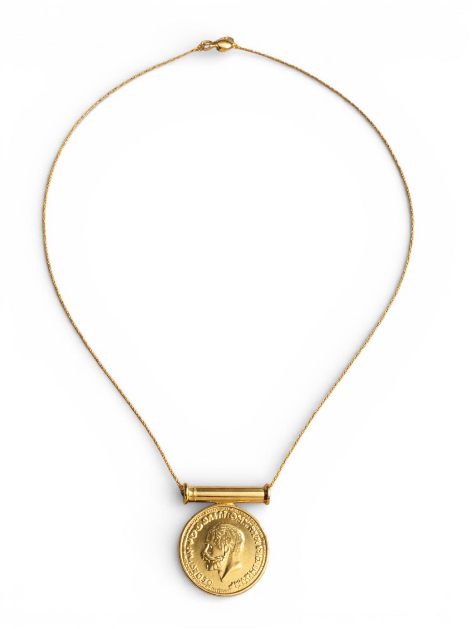 Traditional Necklace - Bar with Large Coin