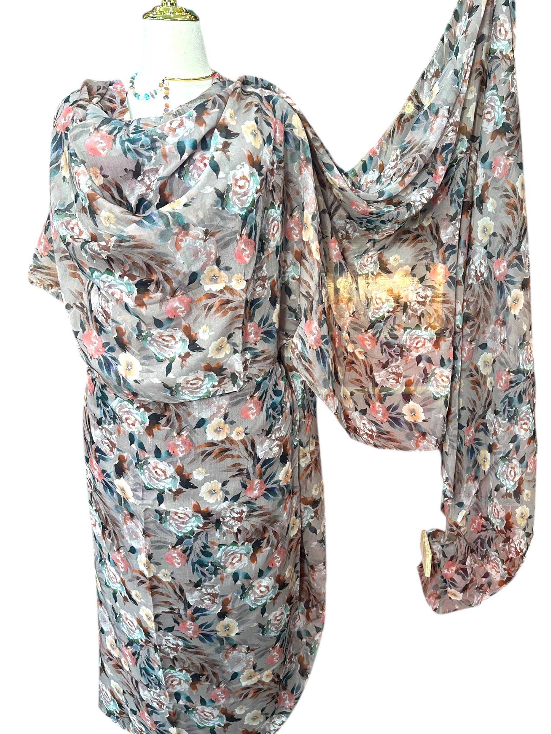 Cotton Blend Toub - Vintage Rose