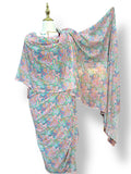 Cotton Blend Toub - Pastel Topography