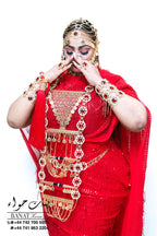 Rental - Gedla (No Hair) with Large Ruby Detailing