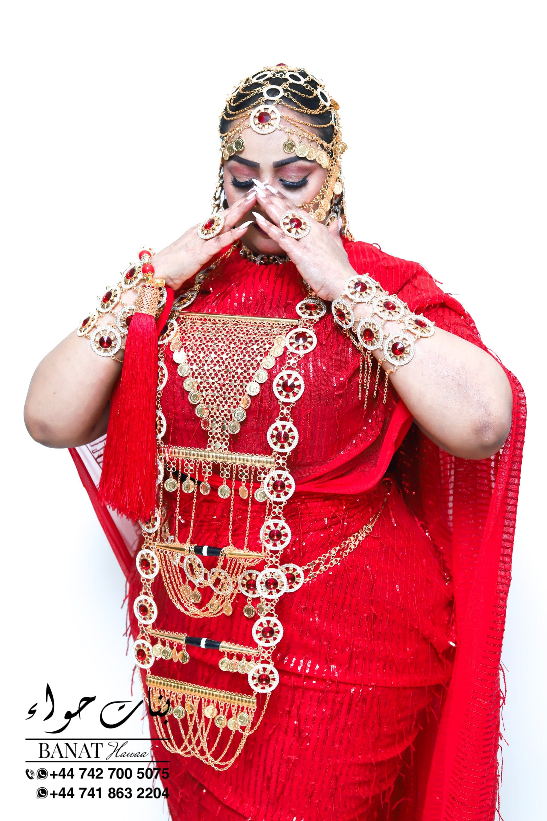 Rental - Gedla (No Hair) with Large Ruby Detailing