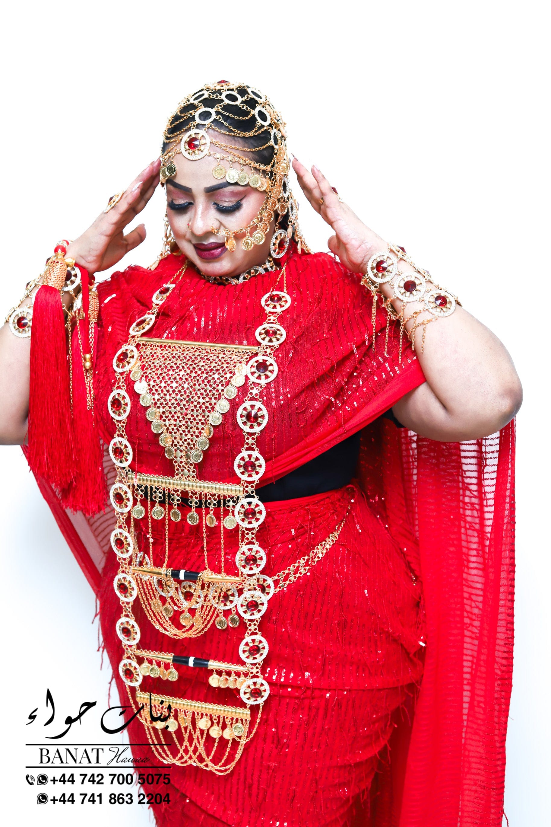 Rental - Gedla (No Hair) with Large Ruby Detailing