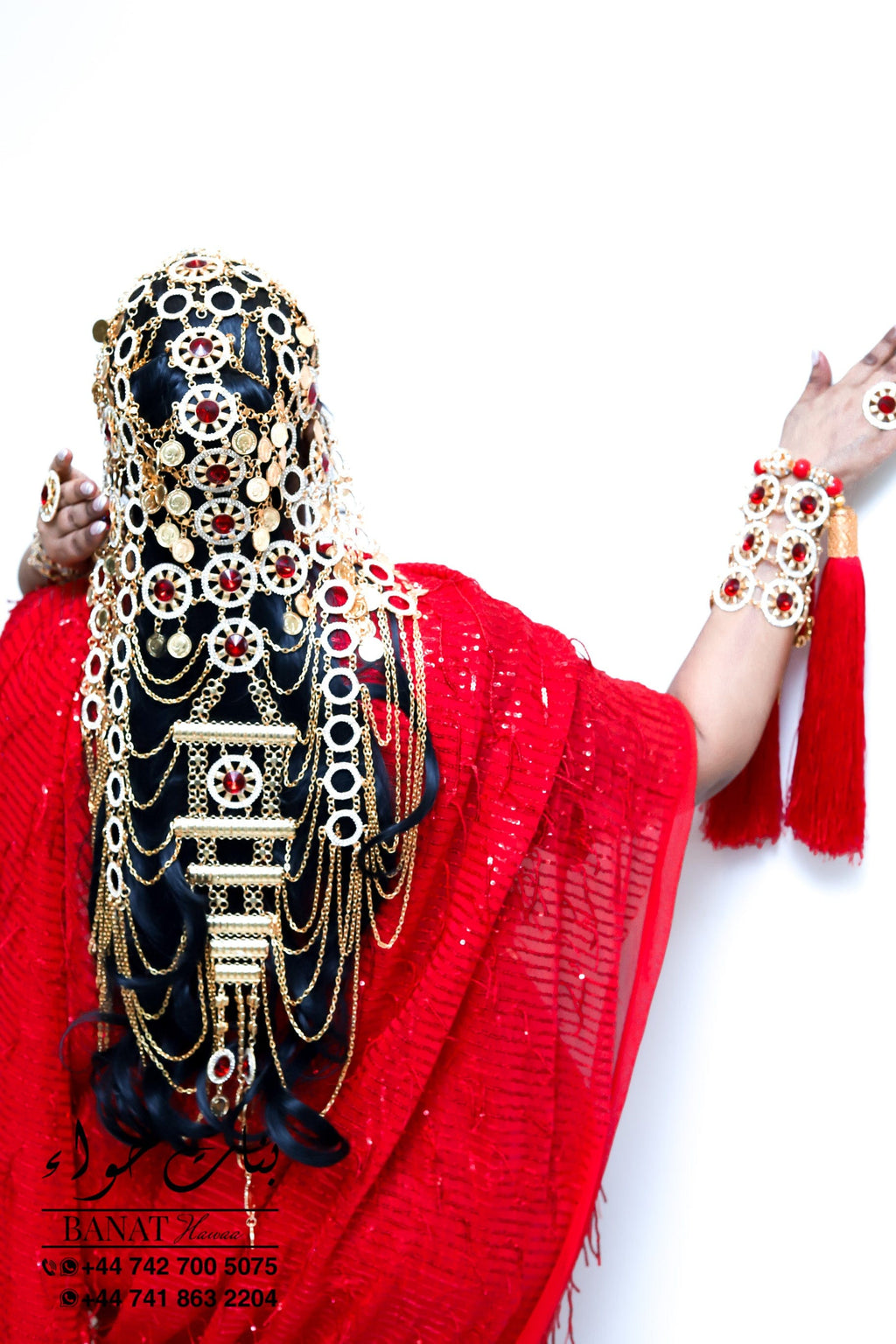 Rental - Gedla (No Hair) with Large Ruby Detailing