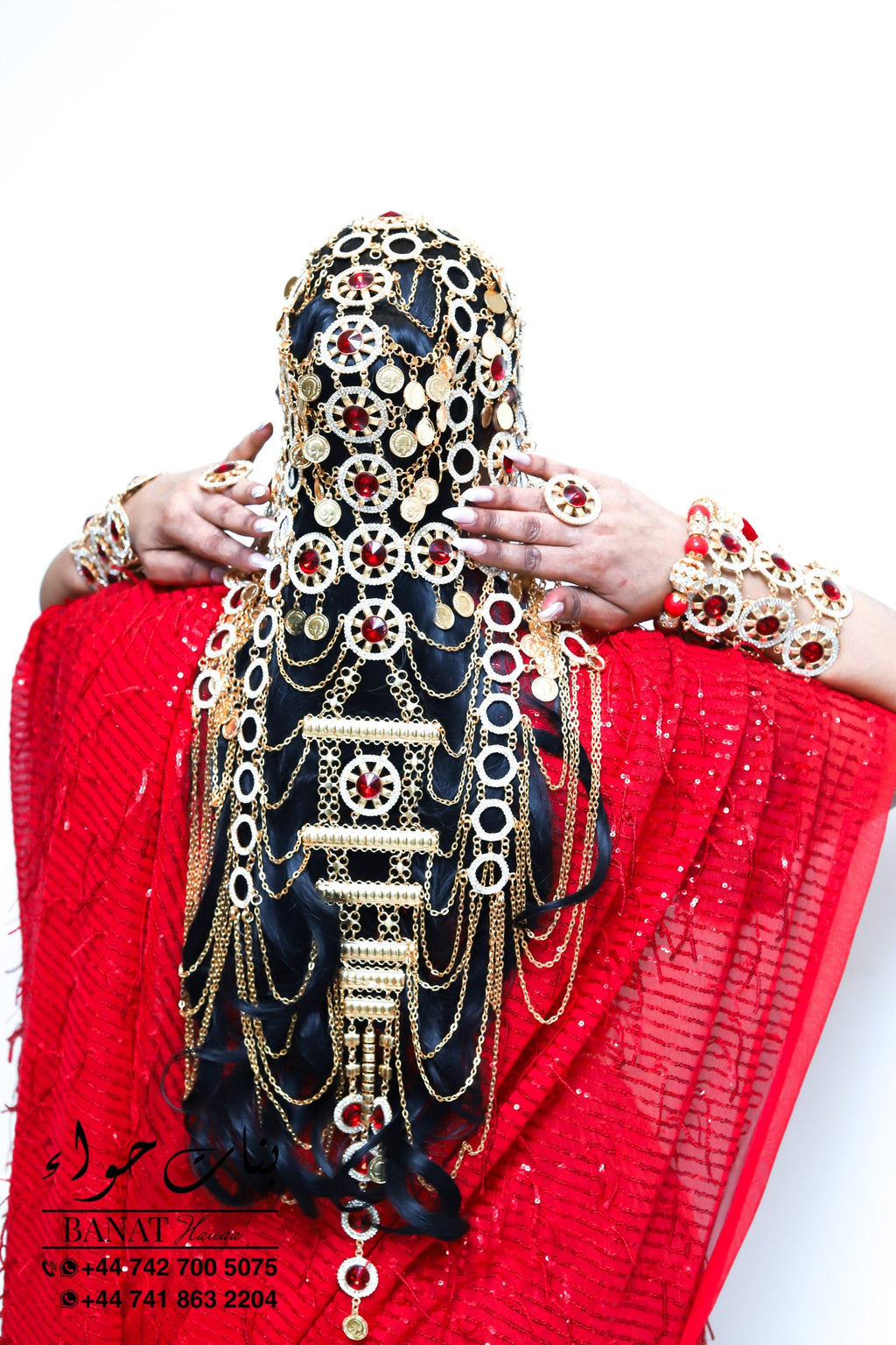 Rental - Gedla (No Hair) with Large Ruby Detailing