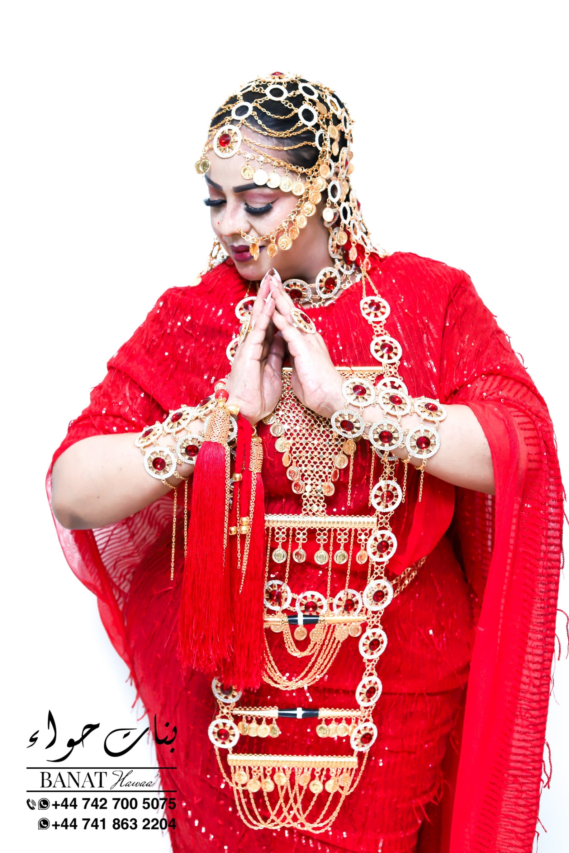 Rental - Gedla (No Hair) with Large Ruby Detailing