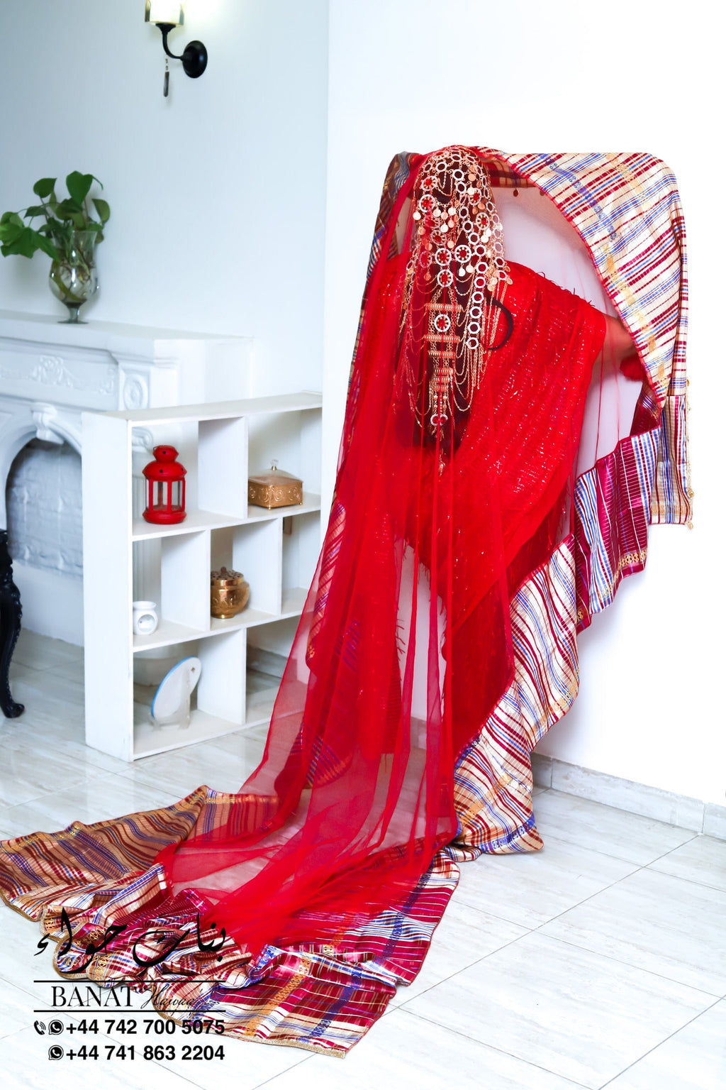 Rental - Gedla (No Hair) with Large Ruby Detailing