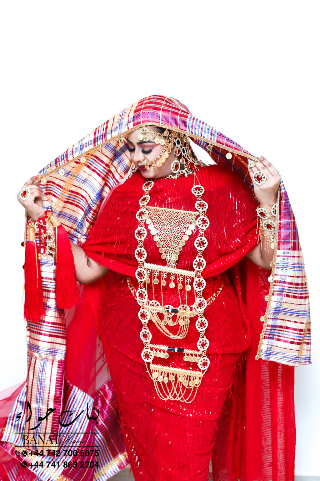 Rental - Gedla (No Hair) with Large Ruby Detailing