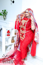 Rental - Gedla (No Hair) with Large Ruby Detailing