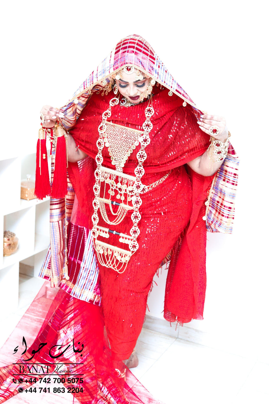 Rental - Gedla (No Hair) with Large Ruby Detailing