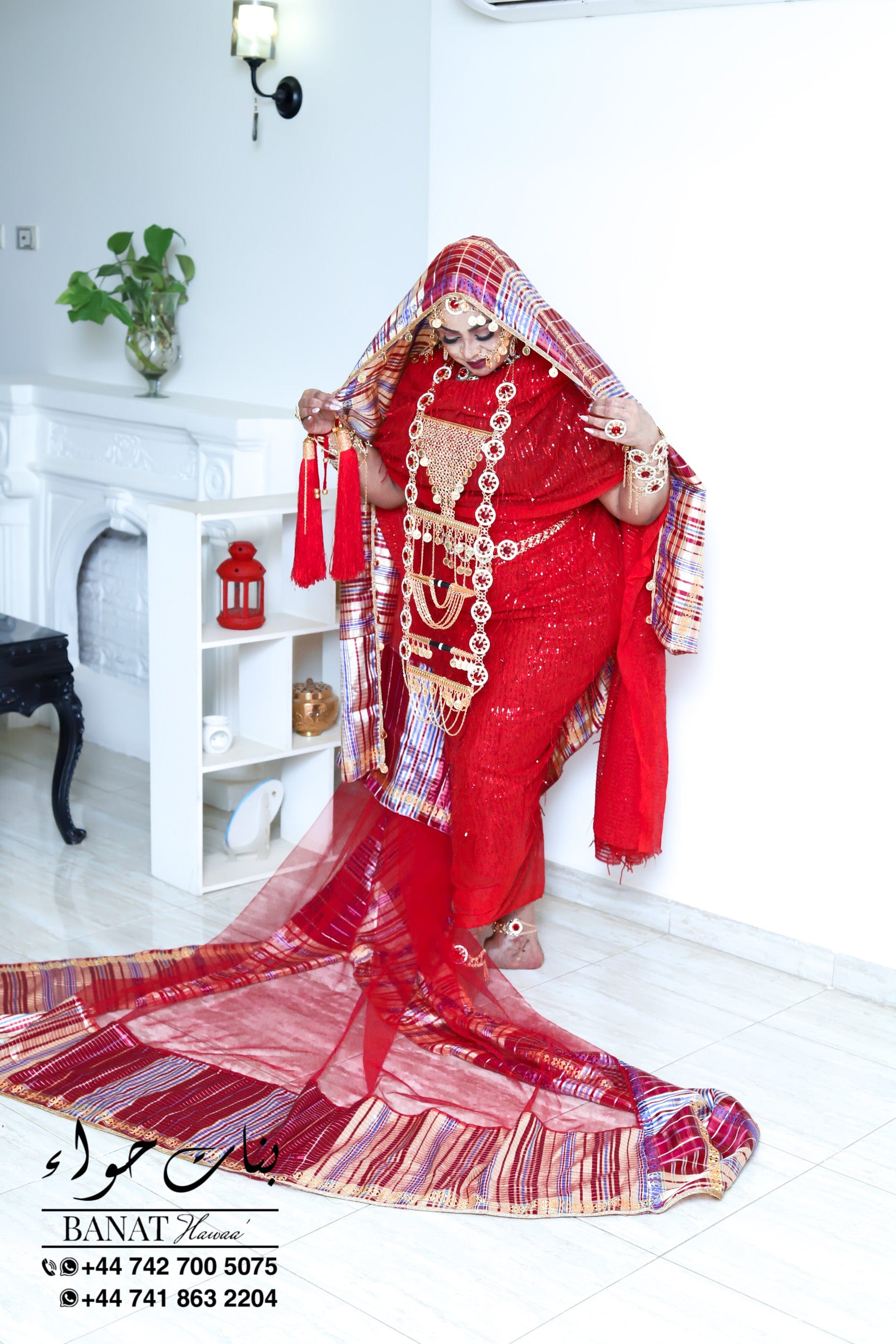 Rental - Gedla (No Hair) with Large Ruby Detailing