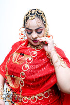 Rental - Gedla (No Hair) Double Layered Ring and Coin Style