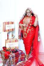 Rental - Gedla with Coin Accessories with Red Crystal Detailing