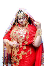 Rental - Gedla with Coin Accessories with Red Crystal Detailing