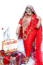 Rental - Gedla with Coin Accessories with Red Crystal Detailing