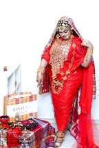 Rental - Gedla with Coin Accessories with Red Crystal Detailing