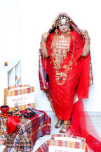 Rental - Gedla with Coin Accessories with Red Crystal Detailing