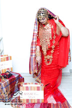 Rental - Gedla with Coin Accessories with Red Crystal Detailing