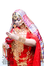 Rental - Gedla with Coin Accessories with Red Crystal Detailing